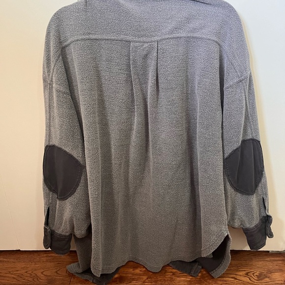 Free people ruby button down oversized jacket - Picture 6 of 7